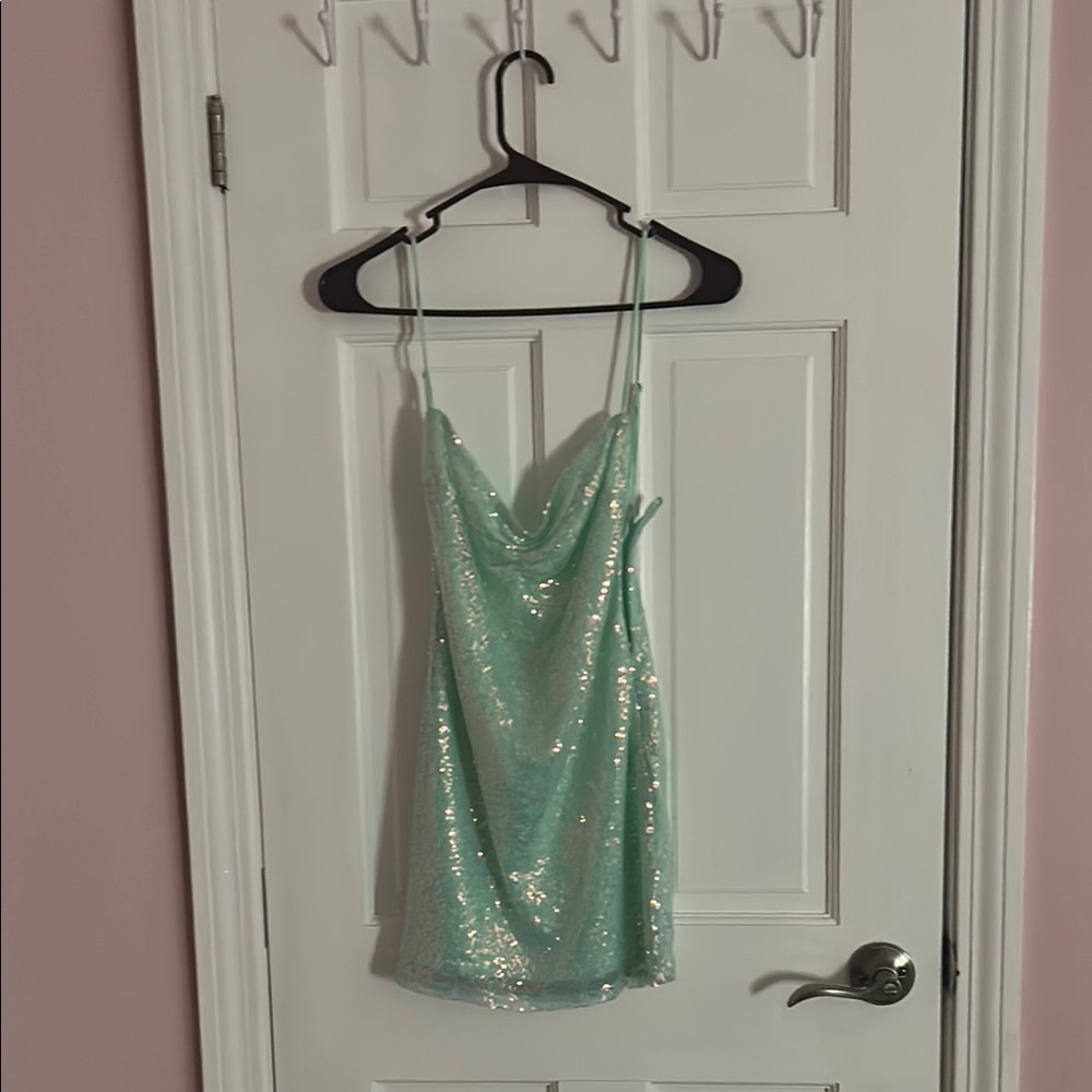 Lucy in the Sky Mint Sequin Mini Dress